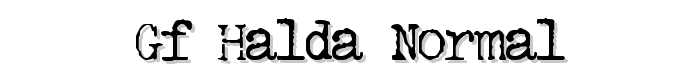GF Halda Normal font
